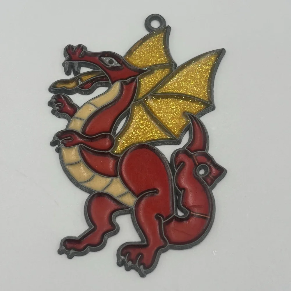 Vintage Dragon Window Sun‎ Catcher Window Hang Ornament